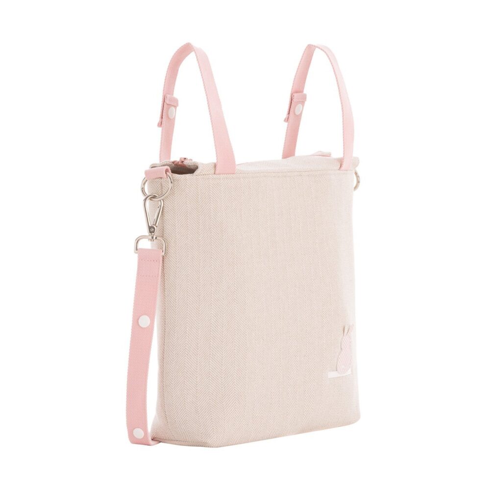 Bolso Talega Lino Rosa 12X40X35 Cm Cambrass - Imagen 3