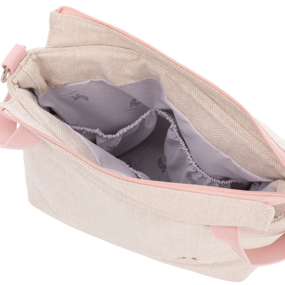 Bolso Talega Lino Rosa 12X40X35 Cm Cambrass - Imagen 4