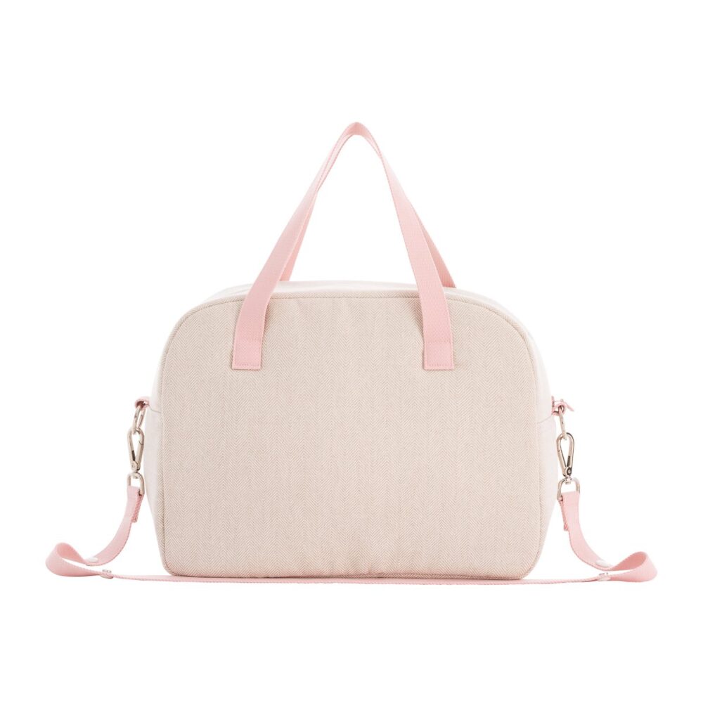 Bolso Maternal Prome Lino Rosa 18X41X31 Cm Cambrass - Imagen 2
