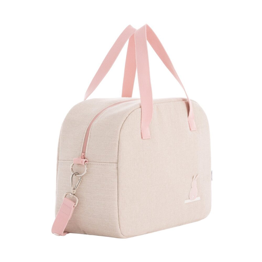 Bolso Maternal Prome Lino Rosa 18X41X31 Cm Cambrass - Imagen 3