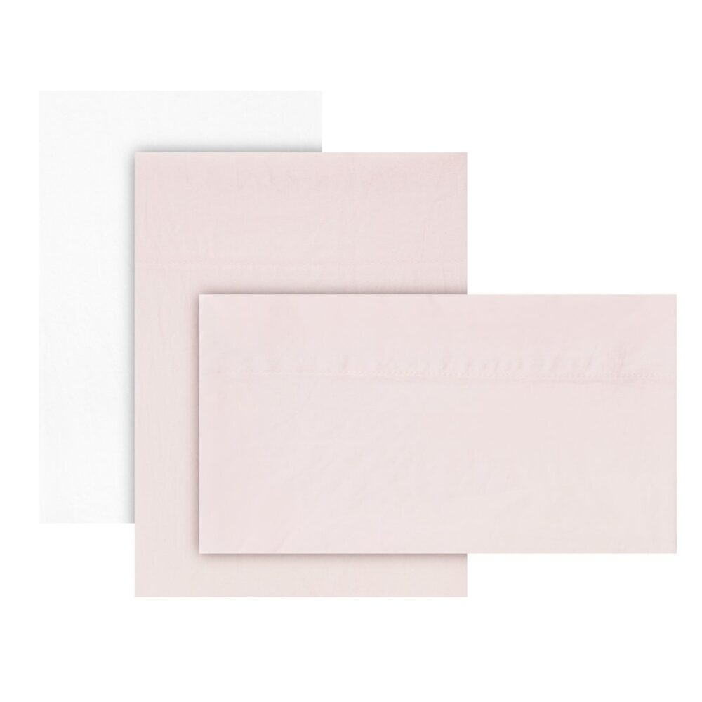 Sabana Cuna 3 Pcs (Cuna 60) 60X120X1 Cm Soft Rosa Cambrass