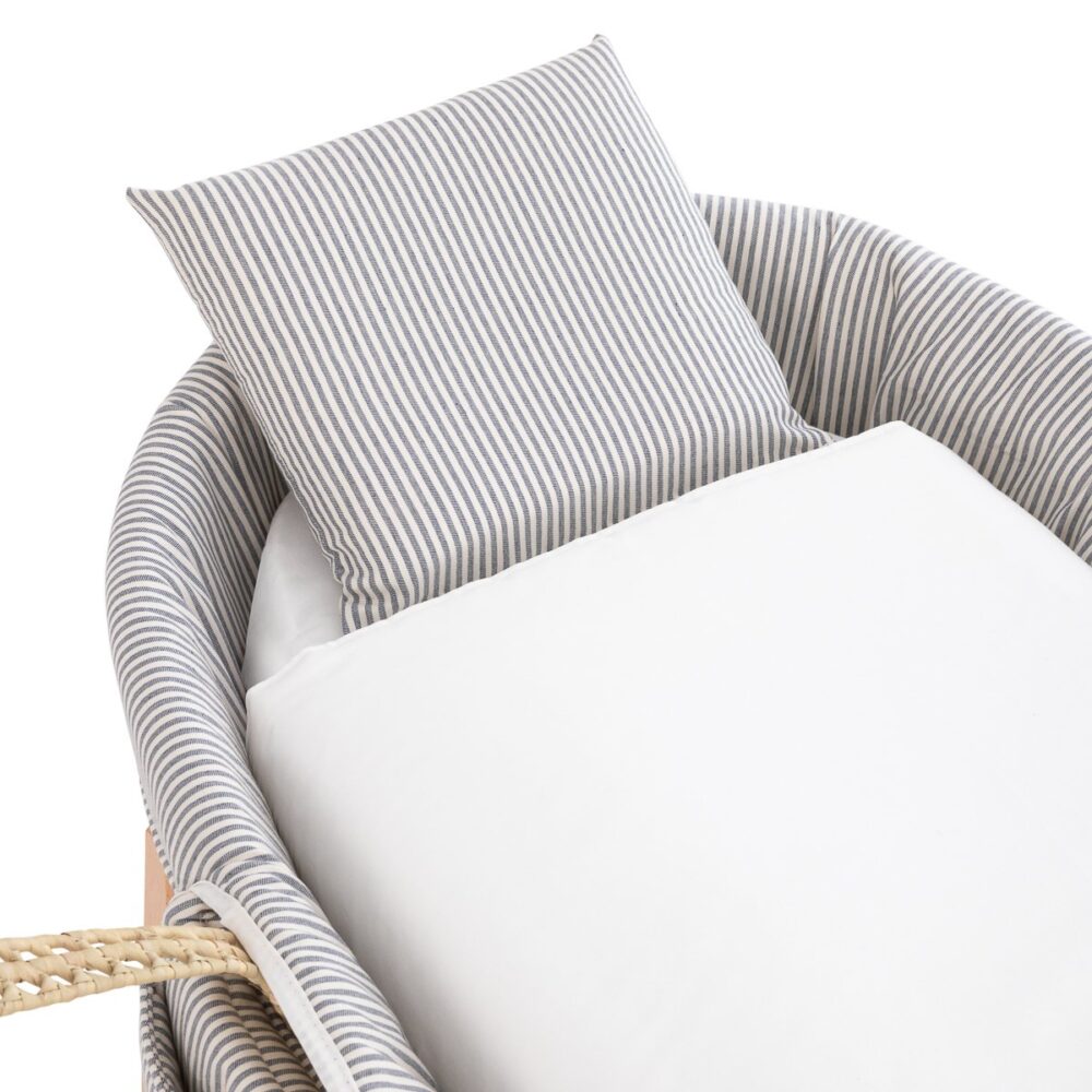 Moises Bebe Mio Cuco + Patas Portland Raya Gris/Pique 49X80X61 Cm Cambrass - Imagen 2