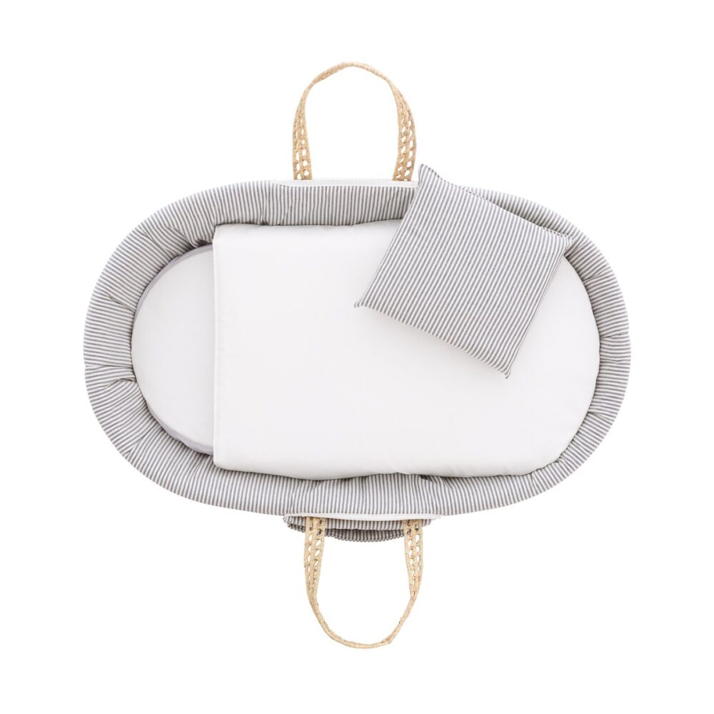 Moises Bebe Mio Cuco + Patas Portland Raya Gris/Pique 49X80X61 Cm Cambrass - Imagen 3