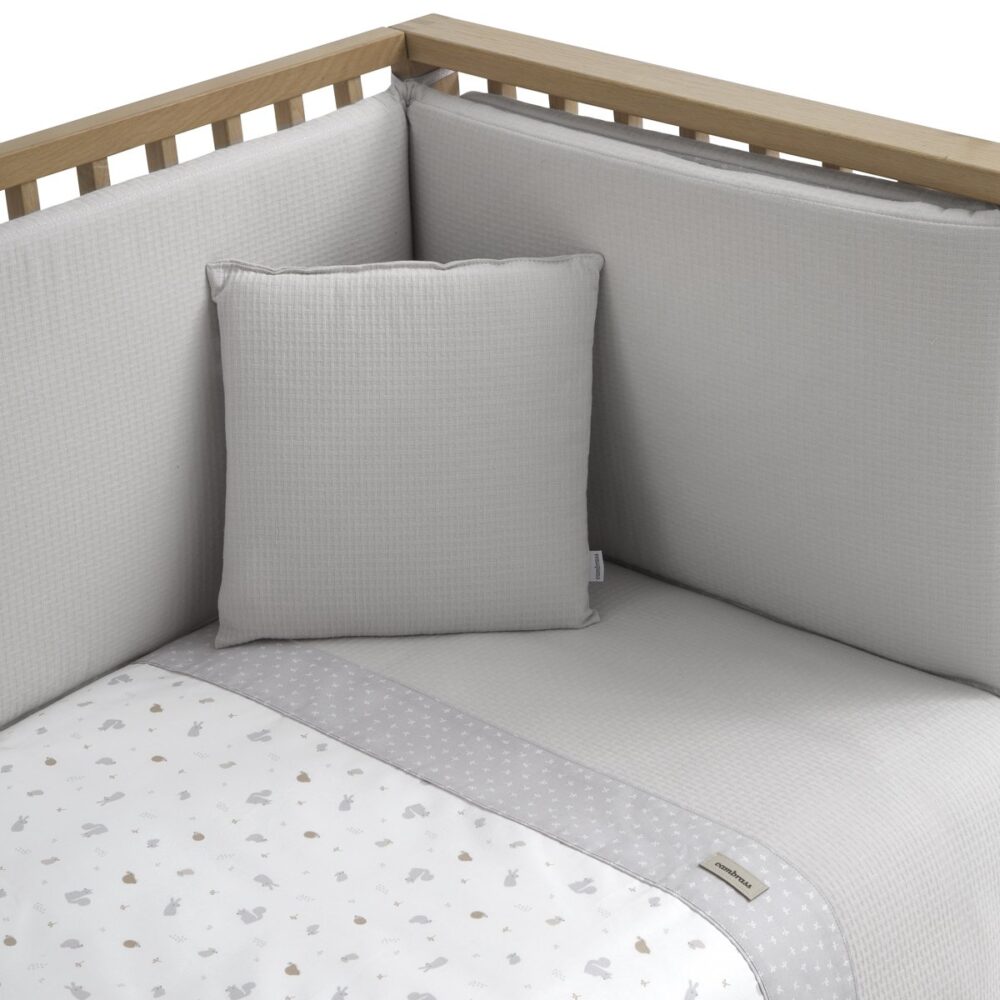 Jgo 2 Pcs.F.Nordica Cuna 60 Ardi Gris 100X140X3 Cm Cambrass - Imagen 2