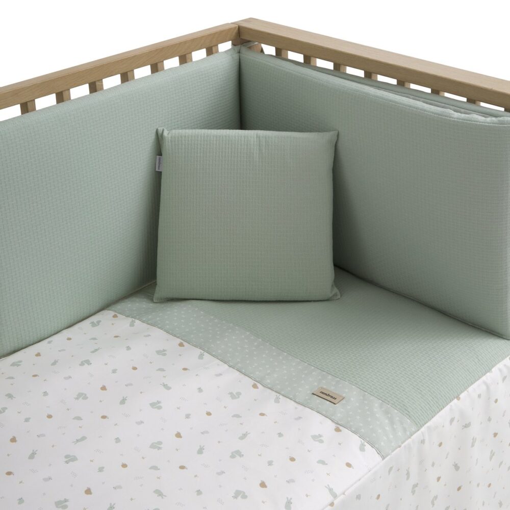Jgo 2 Pcs.Colcha I-V. Cuna 60 Ardi Verde 60X120X3 Cm Cambrass - Imagen 2