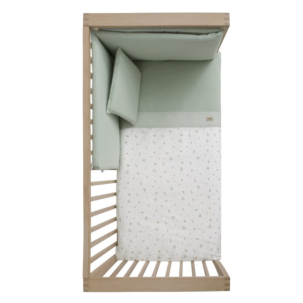 Jgo 2 Pcs.Colcha I-V. Cuna 60 Ardi Verde 60X120X3 Cm Cambrass - Imagen 3