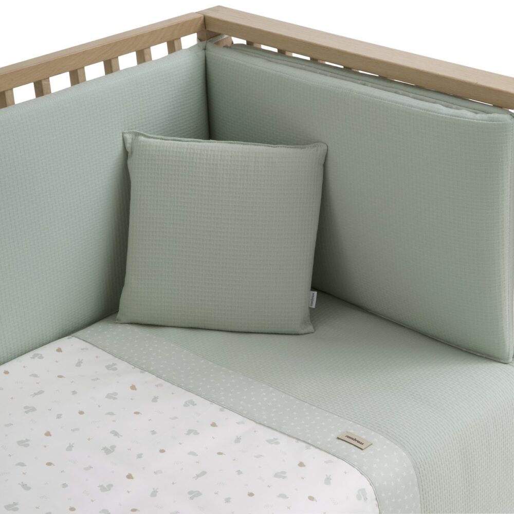Jgo 2 Pcs.F.Nordica Cuna 60 Ardi Verde 100X140X3 Cm Cambrass - Imagen 2