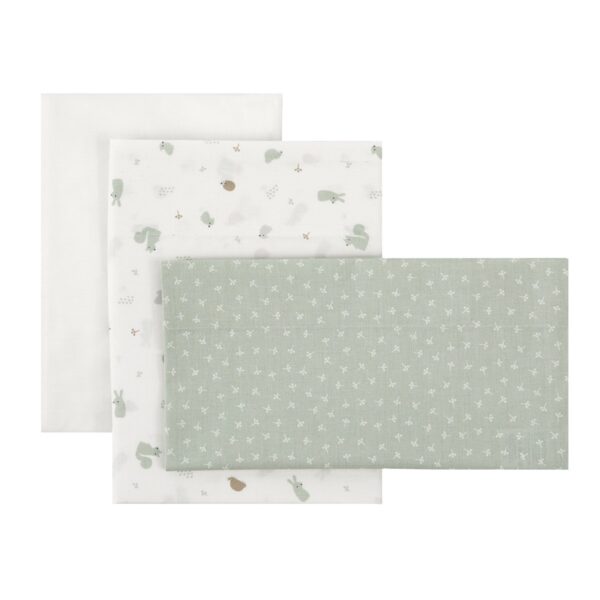 Sabana Moises/Carro 3 Pcs 35X80X1 Cm Ardi Verde Cambrass