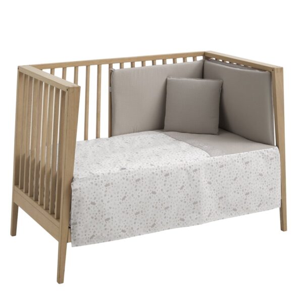 Jgo 2 Pcs.Colcha I-V. Cuna 60 Abete Beige 60X120X3 Cm Cambrass