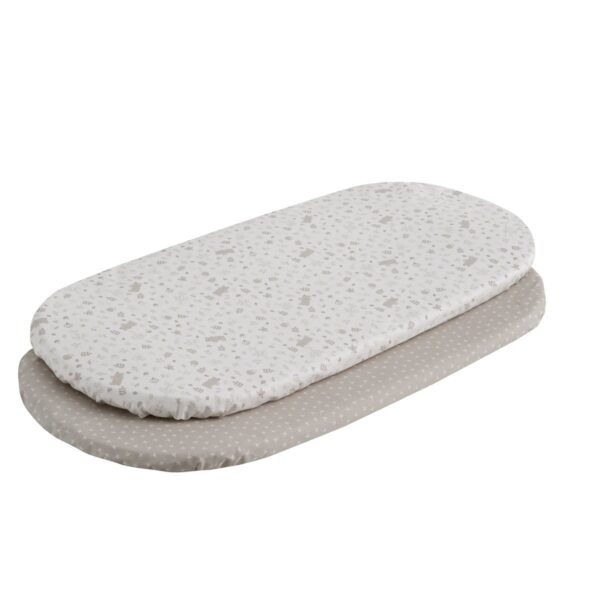 Bajera Moises/Carro Pack 2 Ud. 35X80X7 Cm Abete Beige Cambrass