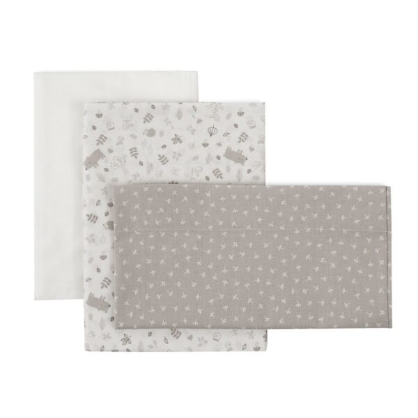 Sabana Moises/Carro 3 Pcs 35X80X1 Cm Abete Beige Cambrass