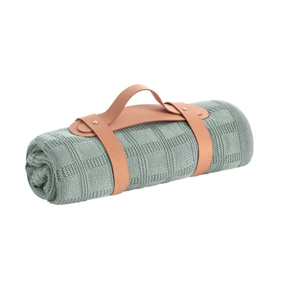 Manta Punto Bamboo 80X100X1 Cm Squares Cambridge Blue Cambrass