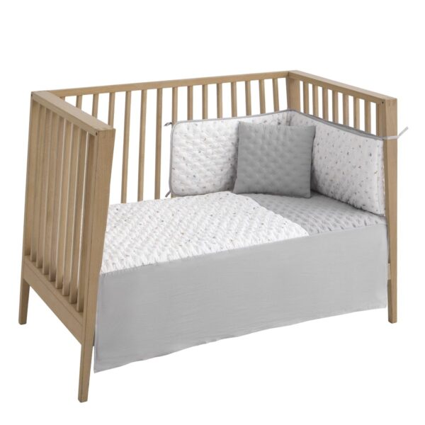 Jgo 2 Pcs.Colcha I-V. Cuna 60 House Azul 60X120X3 Cm Cambrass