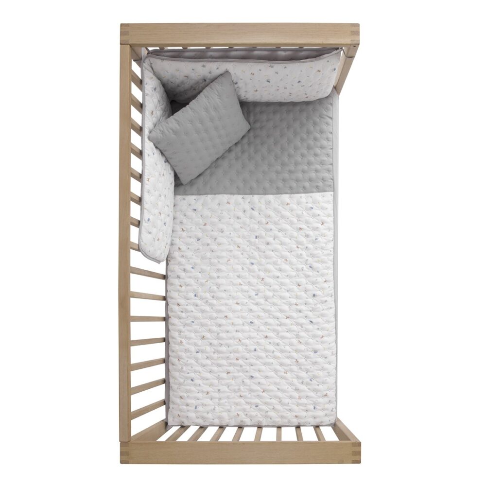 Jgo 2 Pcs.Colcha I-V. Cuna 60 House Azul 60X120X3 Cm Cambrass - Imagen 3