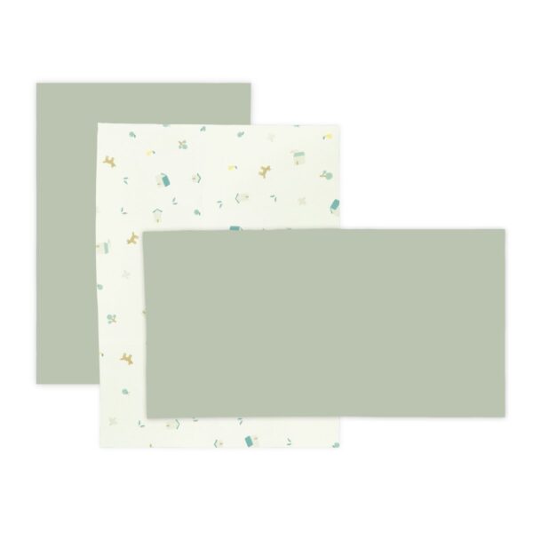 Sabana Cuna 3 Pcs (Cuna 60) 60X120X1 Cm House Mint Cambrass