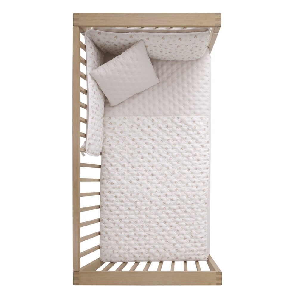 Jgo 2 Pcs.Colcha I-V. Cuna 60 Branch Beige 60X120X3 Cm Cambrass - Imagen 3