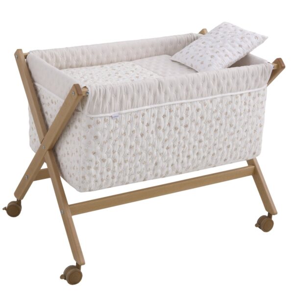 Minicuna Tijera Madera Branch Beige/Natural 55X87X74 Cm Cambrass