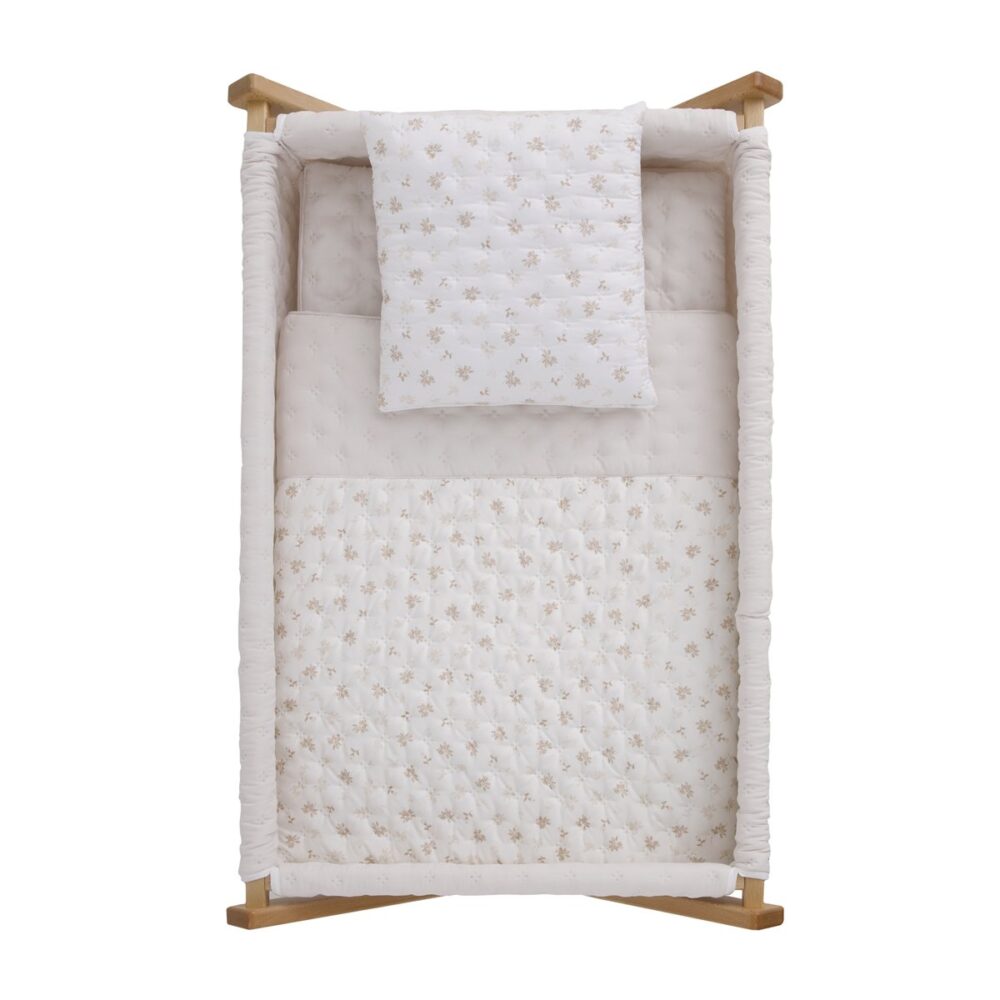 Minicuna Tijera Madera Branch Beige/Natural 55X87X74 Cm Cambrass - Imagen 3