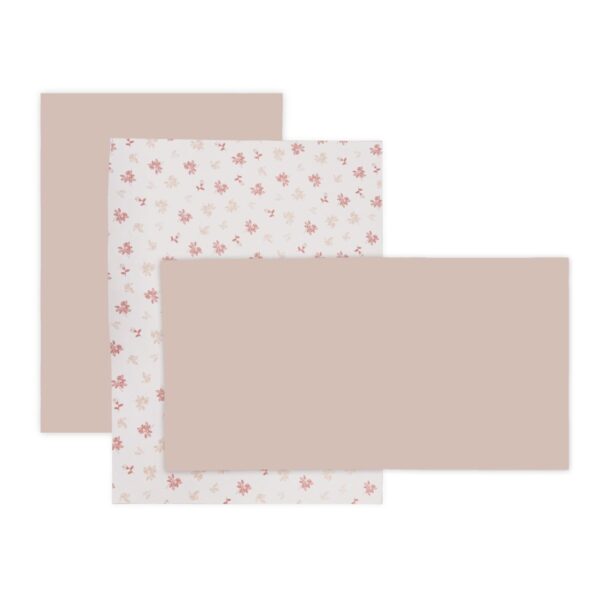 Sabana Cuna 3 Pcs (Cuna 60) 60X120X1 Cm Branch Rosa Cambrass