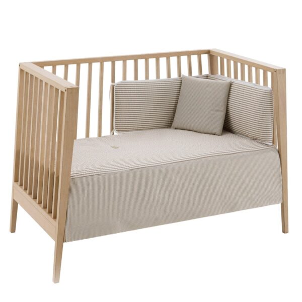 Jgo 2 Pcs.Colcha I-V. Cuna 60 Derby Beige 60X120X3 Cm Cambrass