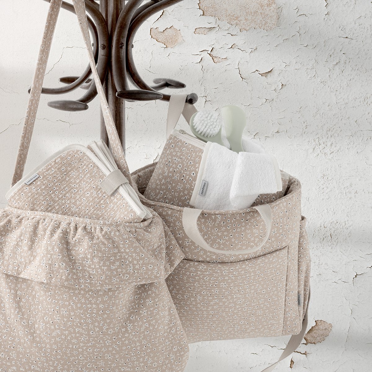 Bolso Maternal Pack Rustic Rosa 16X43X37 Cm Cambrass - Imagen 4