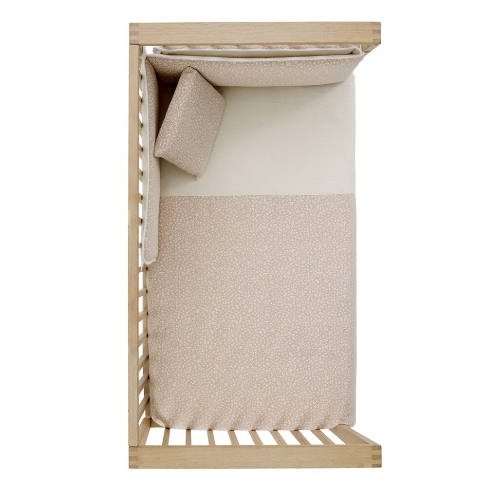 Jgo 2 Pcs.Colcha I-V. Cuna 60 Rustic Rosa 60X120X3 Cm Cambrass - Imagen 3