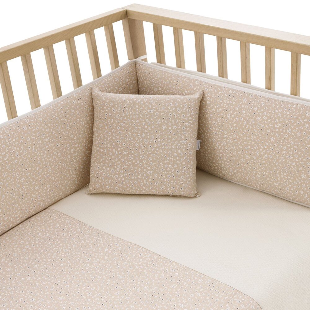 Jgo 2 Pcs.F.Nordica Cuna 70 Rustic Rosa 110X170X3 Cm Cambrass - Imagen 2
