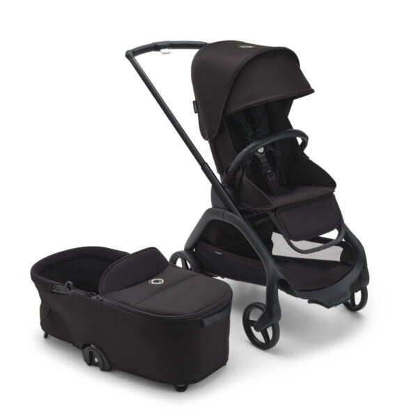 Bugaboo Dragonfly negro silla y capazo
