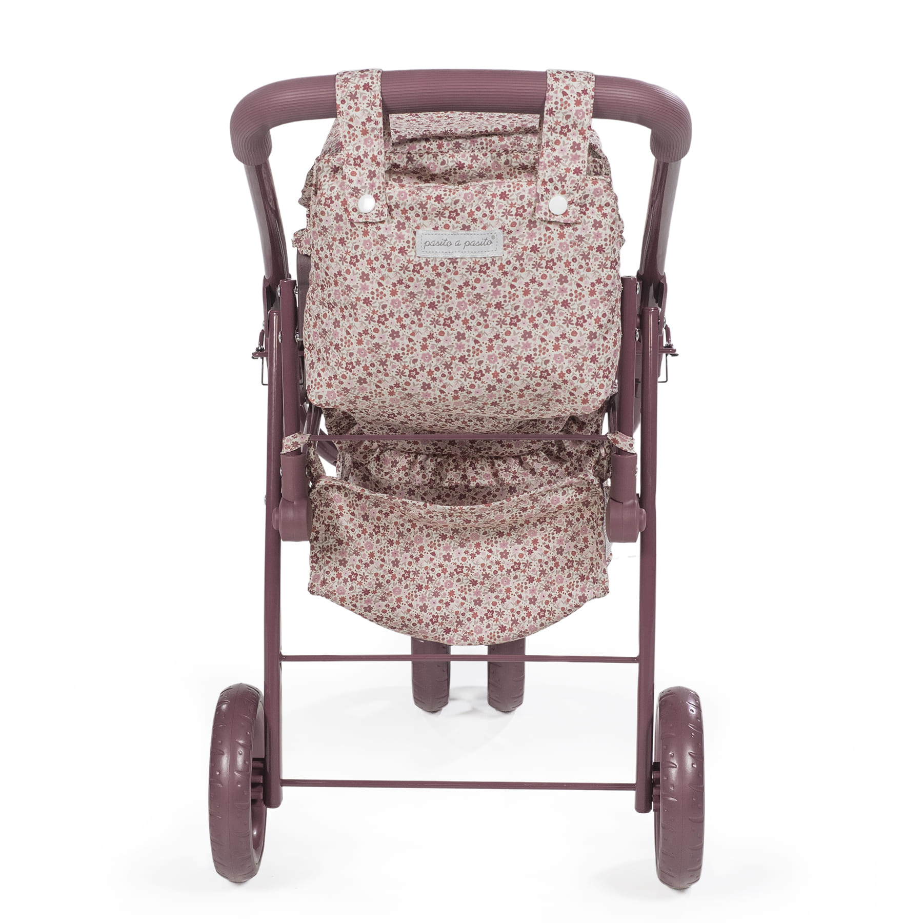 Cochecito de muñecas gemelar Cherry Flores - Imagen 7