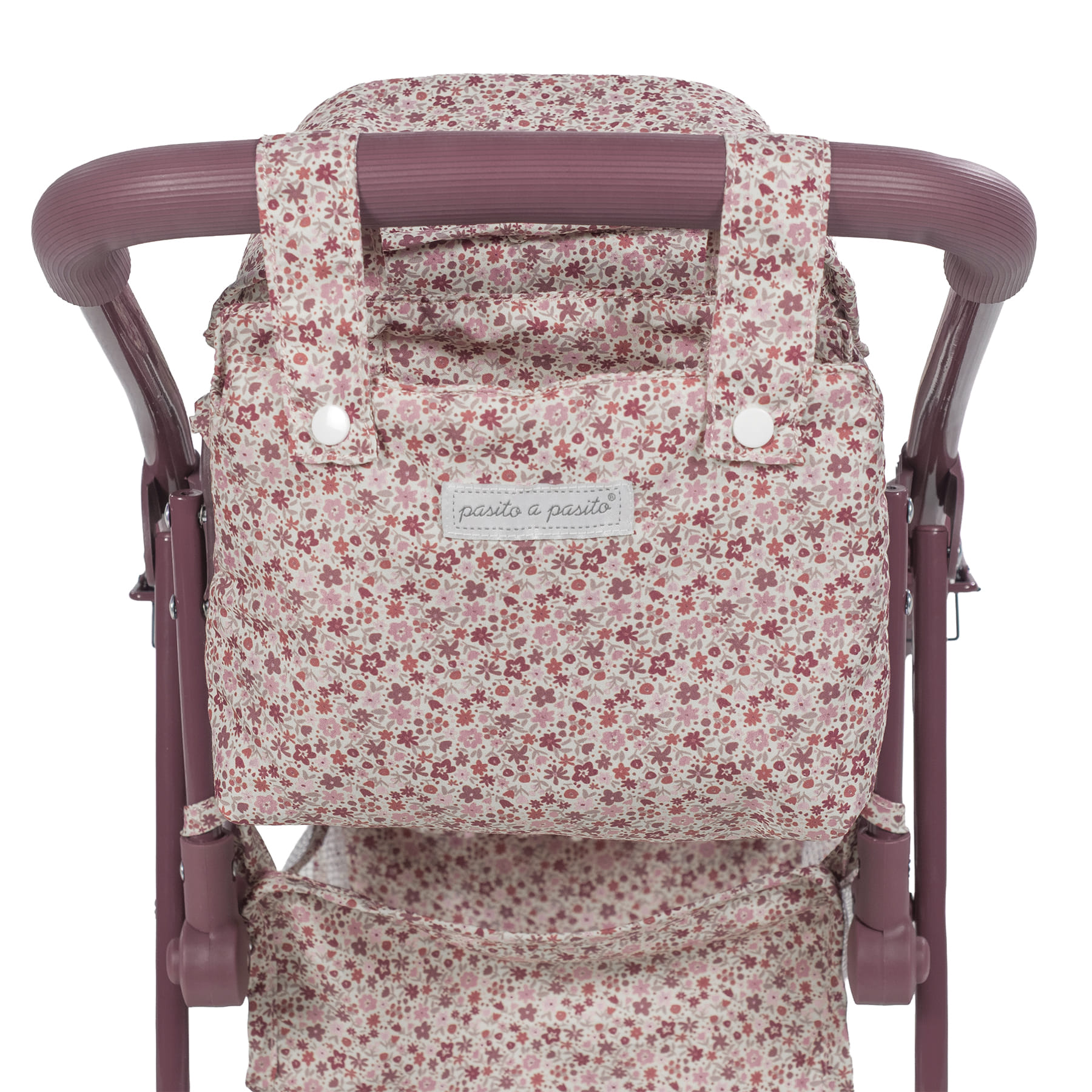 Cochecito de muñecas gemelar Cherry Flores - Imagen 8