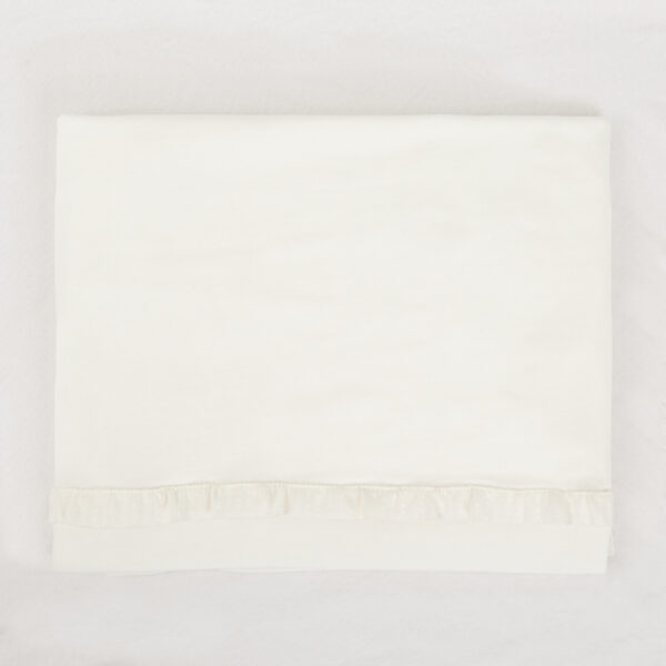 Juego sabanas algodon 100% 3 piezas Cloud 01 Blanco Cuna (60x120) - Bimbidreams