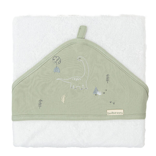 Capa de baño bebé Trex 16 B|Verde 100X100 - Bimbidreams