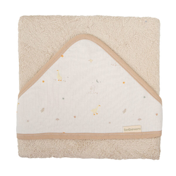 Capa de baño bebé Happy Forest 00 Lino 100X100 - Bimbidreams