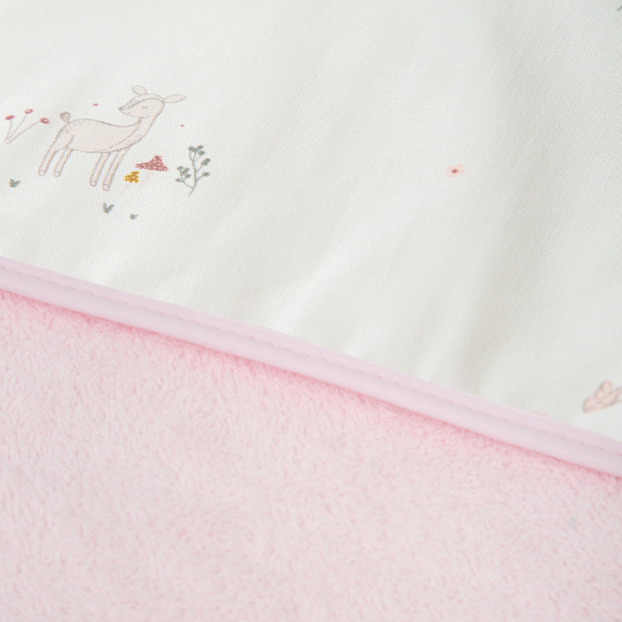Capa de baño bebé Deer 04 Rosa 100X100 - Bimbidreams - Imagen 2