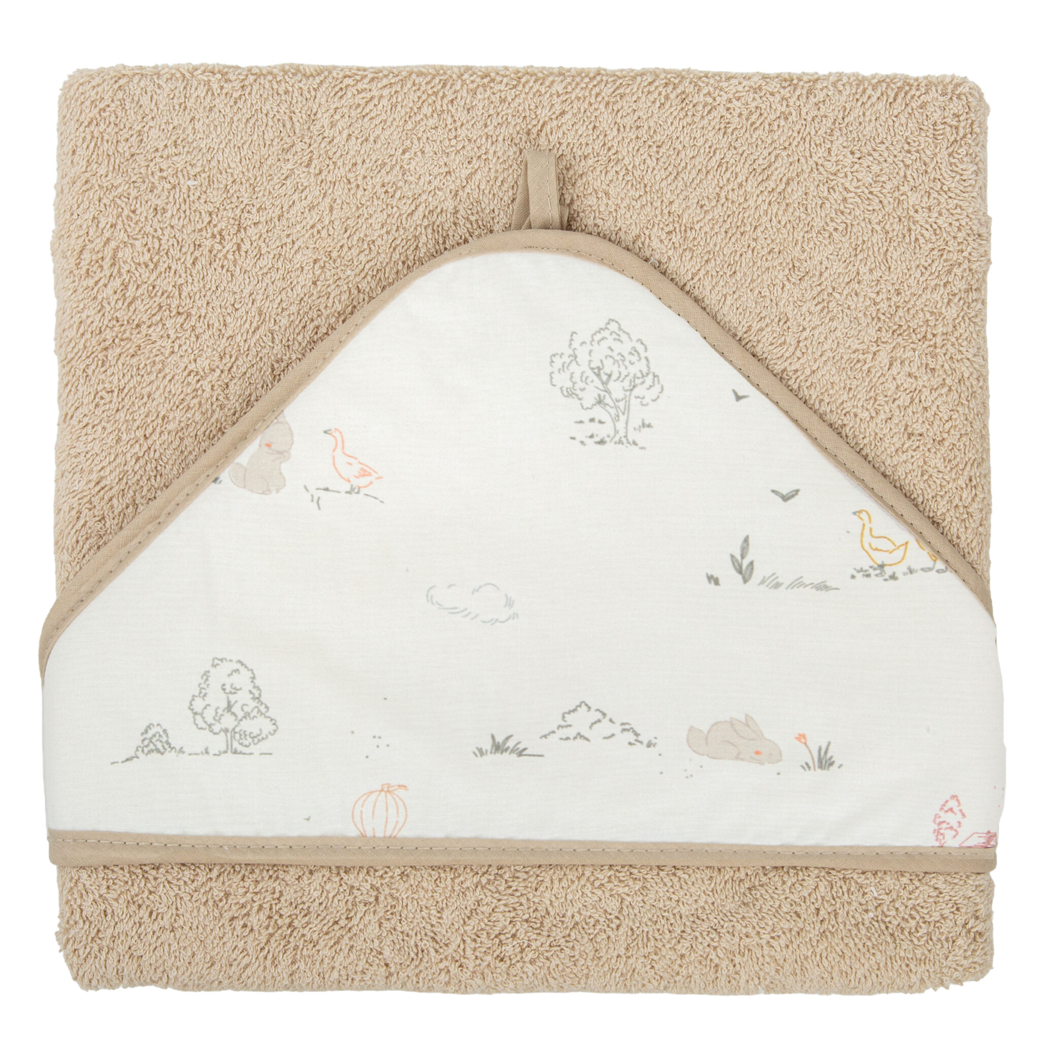 Capa de baño bebé Campo 00 Lino 100X100 - Bimbidreams