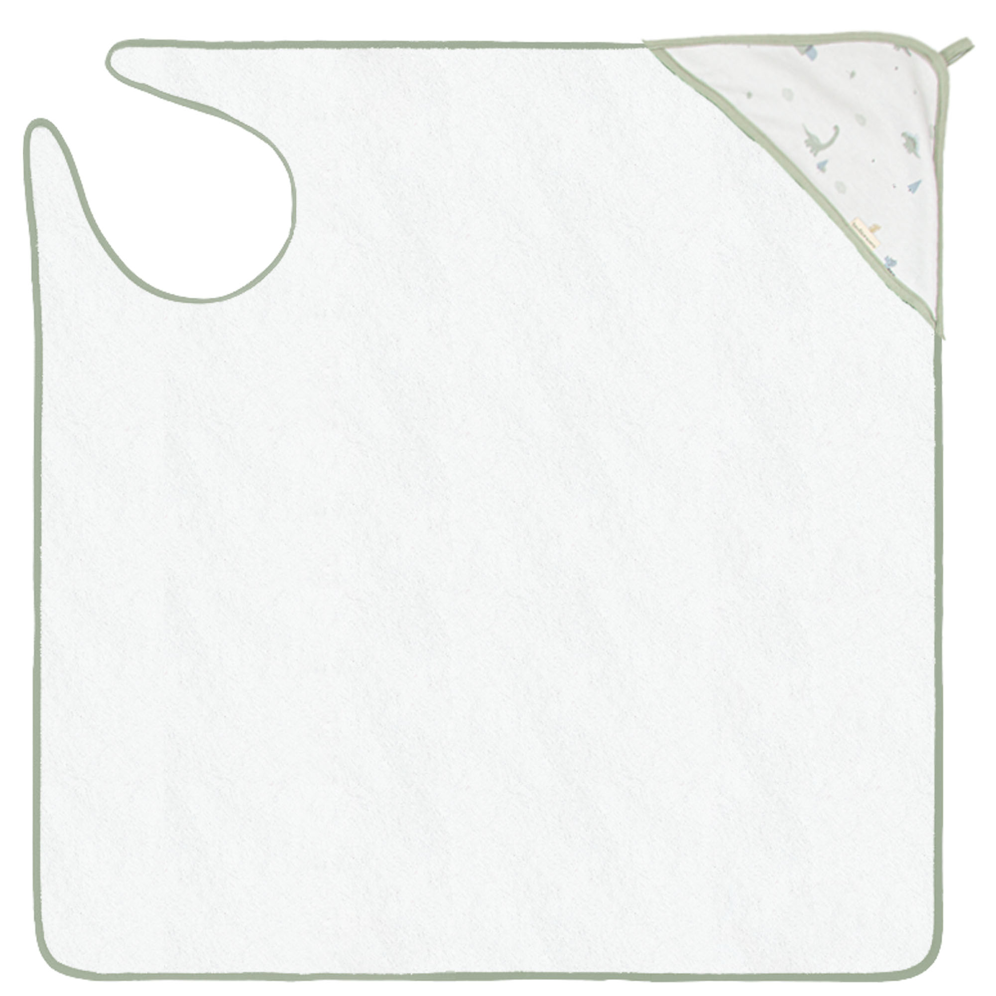 Capa de baño bebé manos libre Trex 16 B|Verde 100X100 - Bimbidreams