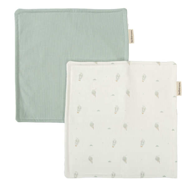 Toallita Bebé  -  set 2 Blue Sky 16 B|Verde 30x30 - Bimbidreams