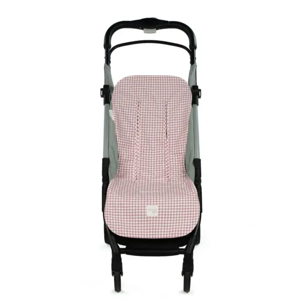 Colchoneta I Love Vichy Cuadro Rosa