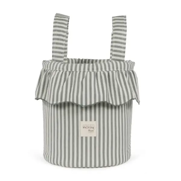 Bolso Bucket Praliné Rayas Matcha