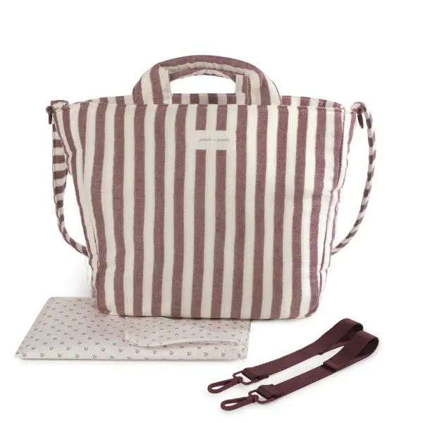 Bolsa Canastilla Cherry Rayas