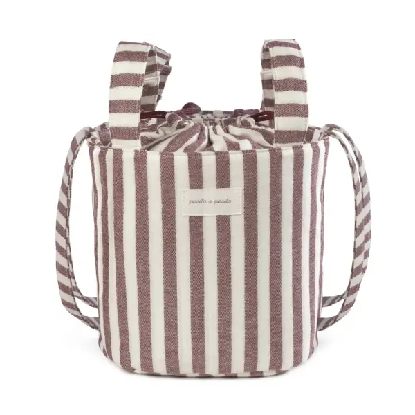 Bolsa Bucket Cherry Rayas