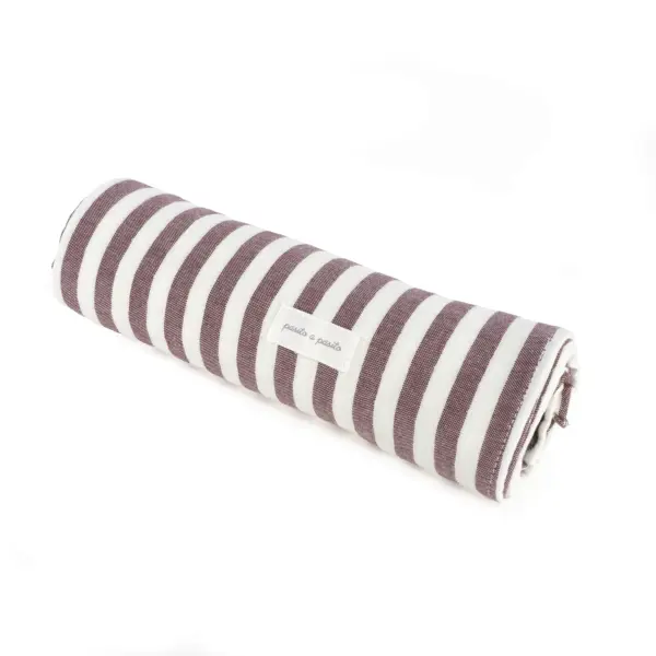 Sábana ajustable cuco + muselina Cherry Rayas