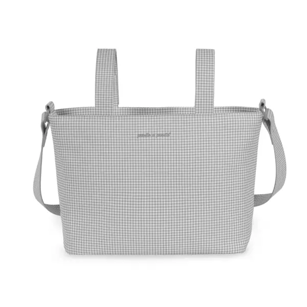 Bolsa Crossbody Piel Little Bloom Vichy Gris