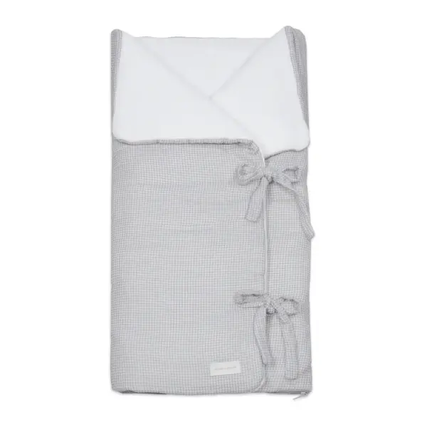 Arrullo/Manta Little Bloom Vichy Gris TOG 2,5