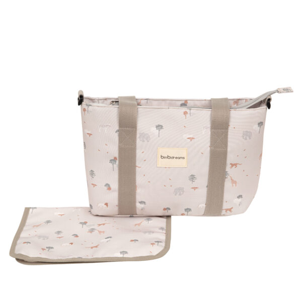 Crossbody con cambiador Nairobi 00 Lino 37x24x13  -  52x32 - Bimbidreams