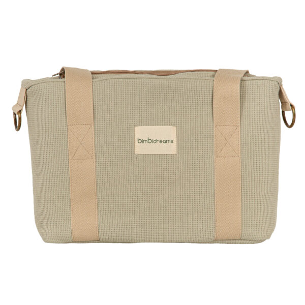 Crossbody con cambiador Waffle 06 Verde 37x24x13  -  52x32 - Bimbidreams