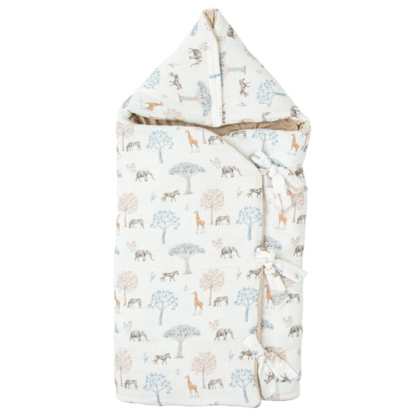 Saco arrullo con capucha Tanzania 97 Multic.  - Bimbidreams