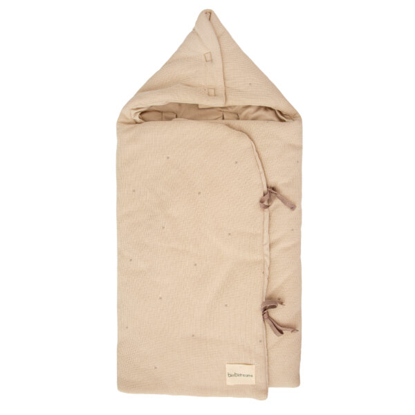 Saco arrullo con capucha Waffle 00 Lino 44x88 - Bimbidreams
