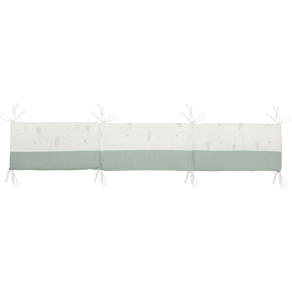 Protector de Cuna Blue Sky 16 B|Verde Cuna 60 - 70 (30x190x3) - Bimbidreams
