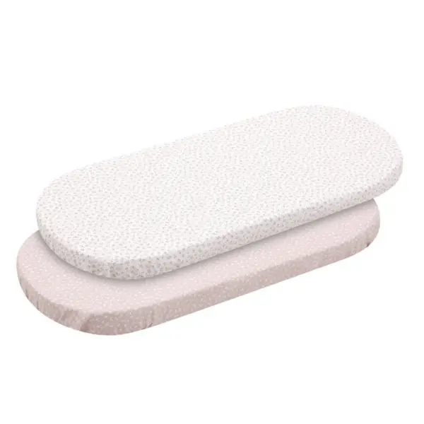 Bajera moises/carro pack 2 ud. 35x80x7 cm liberty rosa
